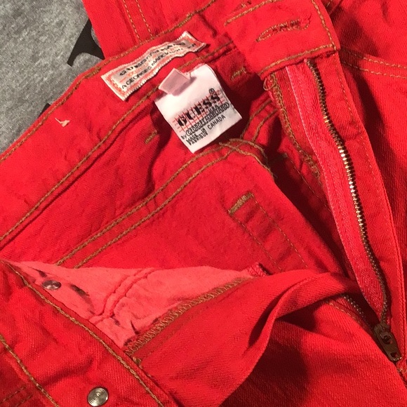 Vintage Red Guess jeans 27 - Picture 6 of 9